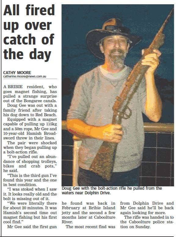 Magnet Fishing Find news paper of the treasure found