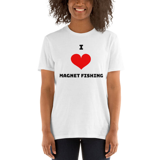 Short-Sleeve I Heart Magnet Fishing Unisex T-Shirt